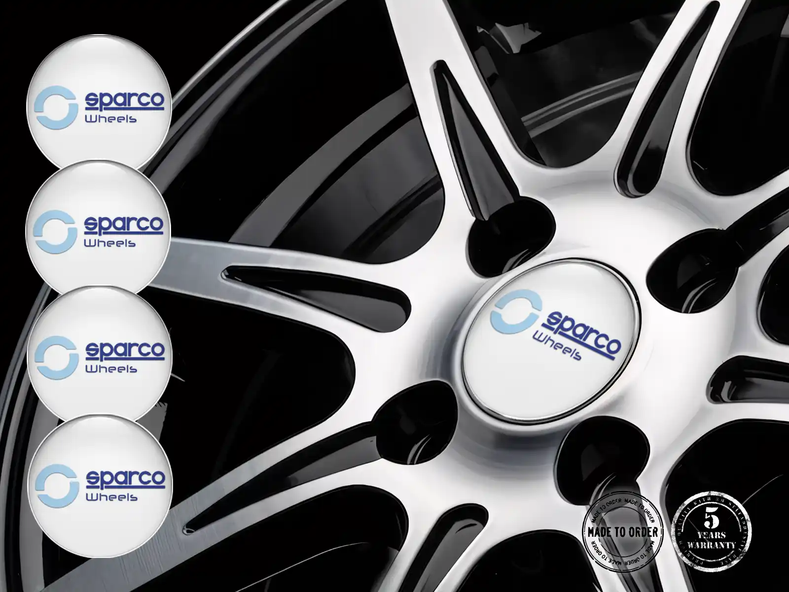 Sparco Felgendekor Stil Premium-Dome-Ausgabe